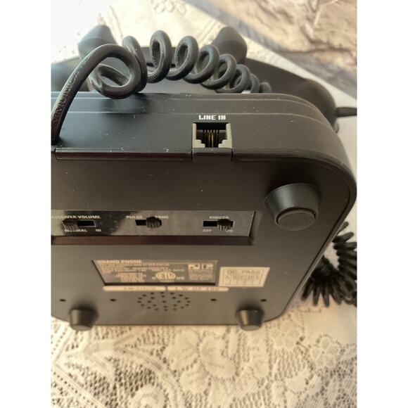 Vintage PF Products Grand Phone Telephone Black Flash Redial look Landline - Picture 4 of 9